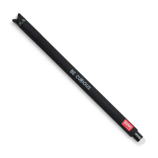 Legami Black Erasable Gel Pen - Cat