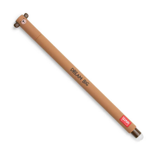 Legami Blue Erasable Gel Pen - Bear