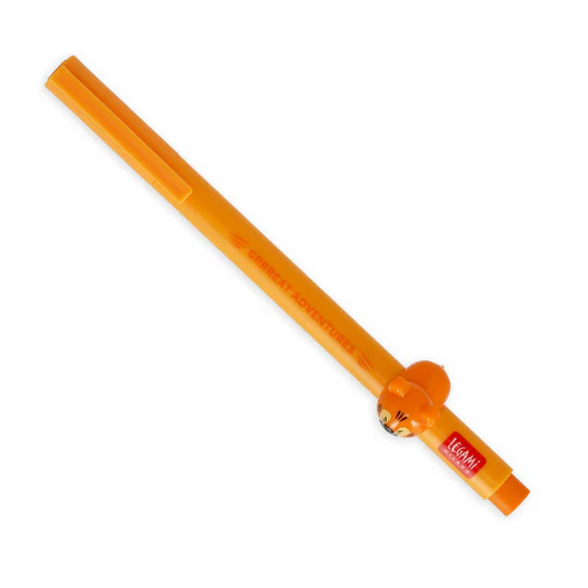 Legami Lovely Friends Orange Gel Pen -Tiger